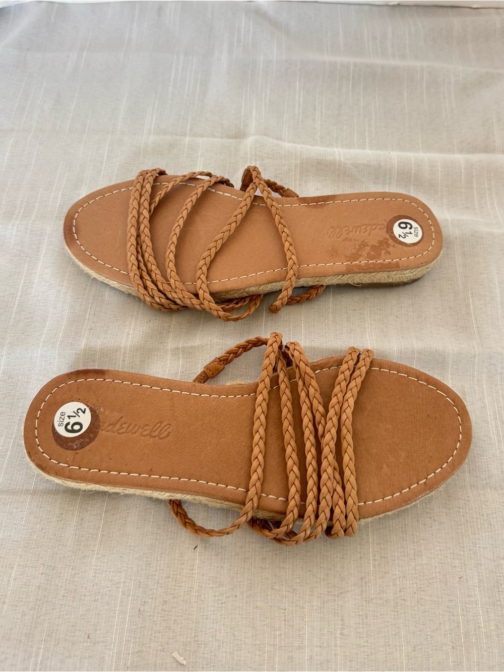 MADEWELL Women’s The Kathryn Espadrille Slide Sandal Size 6.5